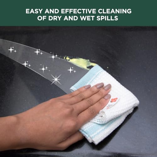 Scotch-Brite Cotton Kitchen Towels (Green, Pack of 3) (IA840188337)