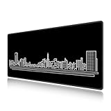 👉【Bord Cousu Professionnel】: La technologie de bord cousu résistant et contours anti-effilochement cousus à 360 degrés empêche efficacement le mouse mat de s'user, de se déformer et de tomber.