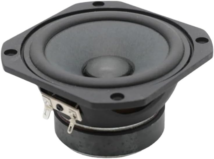 4 Inch Mid-Range Bass Audio Speaker 8 Ohm 20-80W Woofer Loudspeaker Aluminum Frame Wool Paper Basin Bookshelf Upgrade