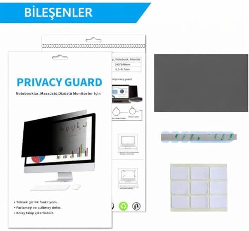 Coverzone MacBook Pro/Air 13.3 inç ile Uyumlu Hayalet Ekran Koruyucu Film İstediğin Zaman Tak Çıkar Aparatlı Gizlilik Filtre ve Parlaklık Azaltma Özellikli,13.3 inç Ekran Boyutları İçin Uyumlu - Görsel 5