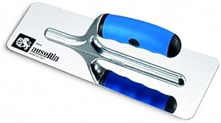 AUSONIA - 42843 KLETA DO SZYBKI ze stali nierdzewnej polerowanej na wysoki połysk, TRAPEZNA Z zaokrąglonymi krawędziami 27 X 11 i uchwyt z dwustronnej gumy kompozytowej