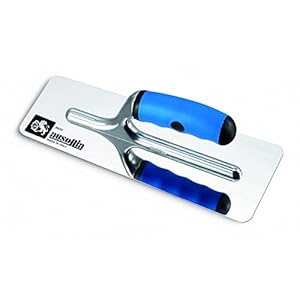 AUSONIA – STUC-kegel met zeer gepolijste afwerking en lemmet van Trapezoïdaal roestvrij staal met afgeronde randen 20 x 08, handvat van rubber van 20 x 08