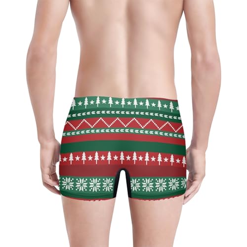 GLUDEAR Men's Funny Ugly Christmas Boxers Novelty Humorous Boxer Shorts Underwear4