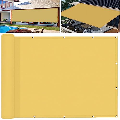 Toile ombrage PES crème robuste anti-UV imperméable 1.8x4m - 2