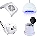 081 Store - KIT RICOSTRUZIONE PER UNGHIE NAIL ART LAMPADA UNGHIE 48W ASPIRATORE UNGHIE DA ATAVOLO 1 VENTOLA FRESA UNGHIE 35000 GIRI STERILIZZATORE A QUARZO CON RICARICA