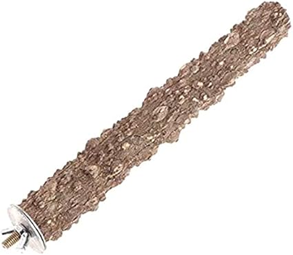 Uteruik Wooden Grinding Claw Stick Perch Stand Cage Toys Pet Supplies for Bird Macaw Cockatiel Budgies Cockatoo African Greys 15cm, 1pcs