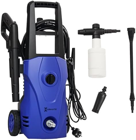 DURHAND Hidrolimpiadora Lavadora de Alta Presión 1600W Caudal 432...