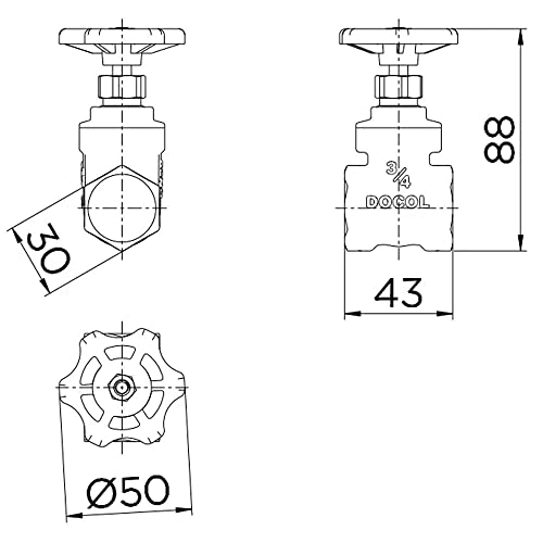 Registro Europa 3/4 Docol