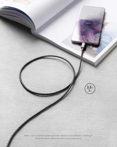 Anker USB C to USB C Cable, 100W Fast Charging Cable(2-Pack, 3.3 ft, Black) - image 7