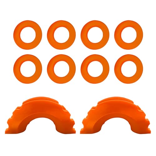 MUQIDA 10PCS D Ring Shackle Isolators Washers Kit, 3/4