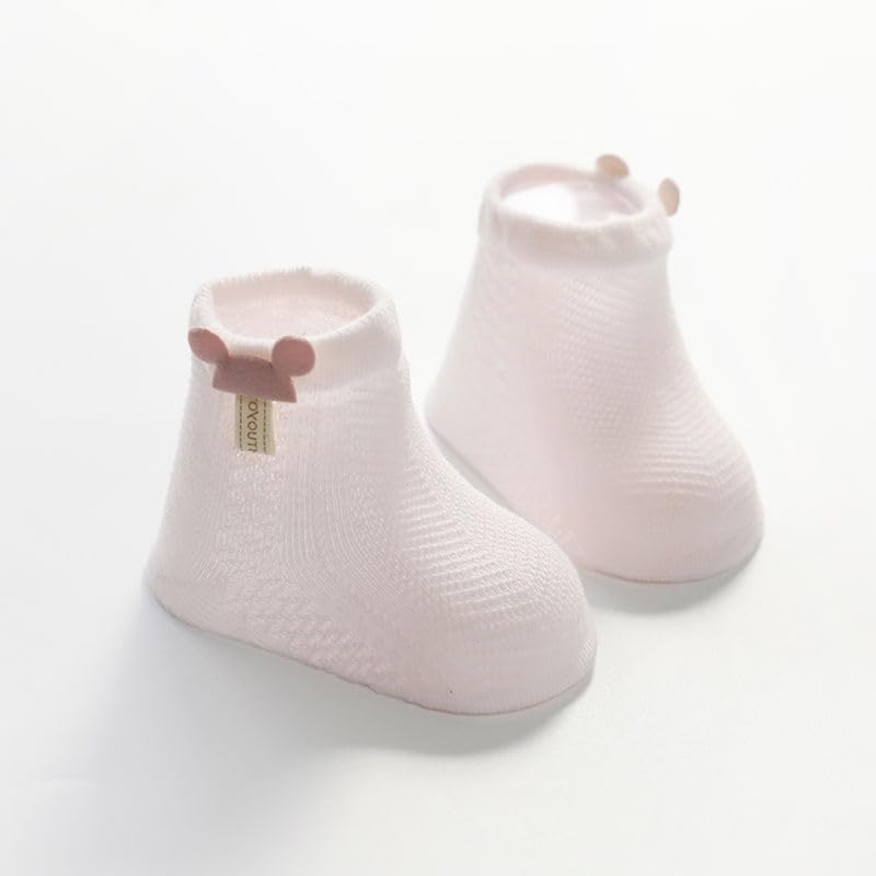 Image of Baby Girls | Baby Boys Soft Cotton Socks with Bow Tie