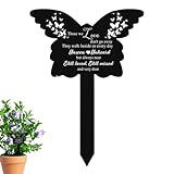 ERHÄLTLICHES ACRYLISCHES MEMORIAL Pet für Hunde und Katzen, dekoratives Balkensymbol | Nachhaltige Beerdigung für Rasen, Entscheidungen, die Gedächtnisorte der Tiere ausdrücken, die Memor