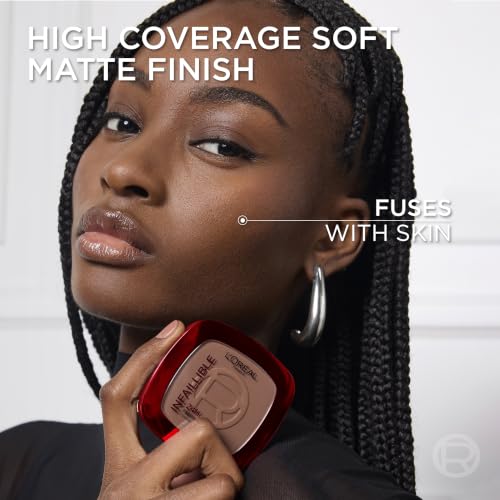 Image of L'Oreal Paris Infallible 24H Fresh Wear Foundation in a Powder, 20 Ivory, 9g, Waterproof, sweatproof & transferproof formulation, 24H long-lasting, unshakable foundation