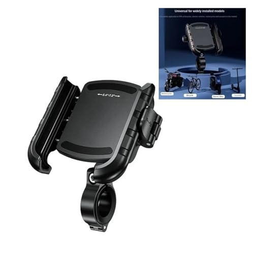 Support téléphone aluminium moto rigide premium pour grands smartphones - 2