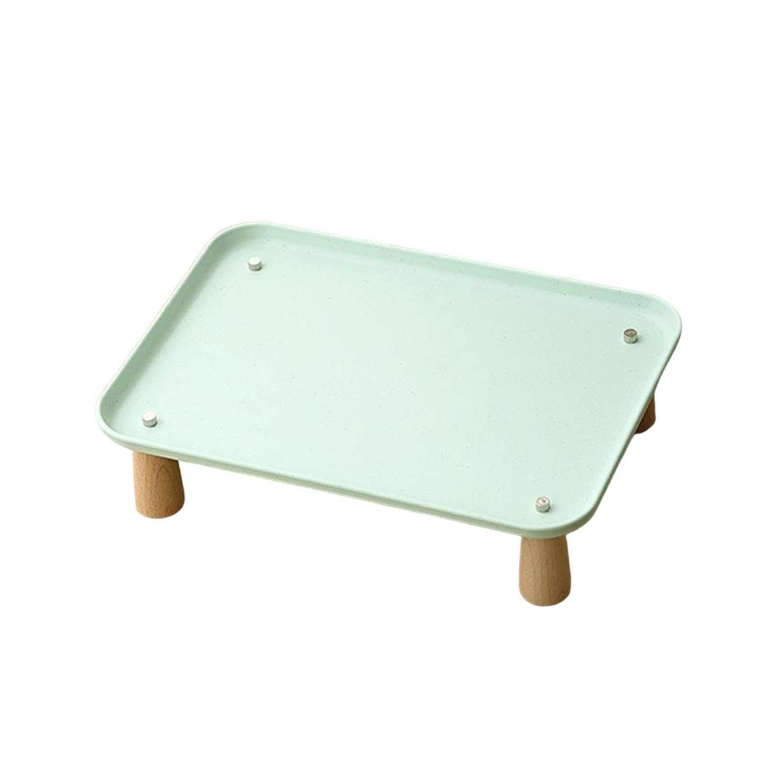 Sharplace Raised Pet Feeder Stand, Non-Slip Elevated Cat Dog Bowl Stand for Protects Pet Neck, Easy to Clean, Compatible with Automatic Feeder, for Small Medium Dogs & Cats, Home Kitchen Use, Green