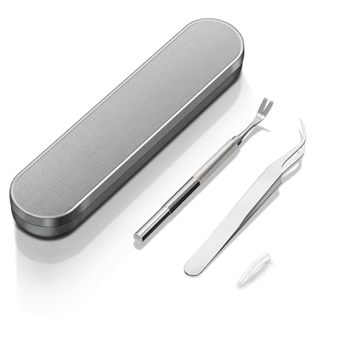 Grill Guard Tick Remover Tools for Dogs Professional Stainless Steel Tick Remover for Humans Cats & Dogs Complete Tool Kit with Tweezers Shovel & Storage Box