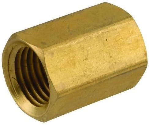LFA-732 Brass Pipe Coupling Fitting 1/4" FIP 1/4" MIP Brass