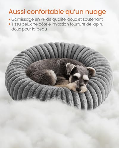 Coussin pour chien moelleux lavable Feandrea gris tourterelle - 4