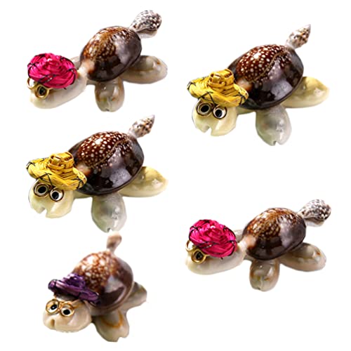 Image of 3NH 10Pc Model Craft Fairy Garden Figurines Portative Decorative Mini Turtle for Gift Fish Tank Decoration (Random Color)
