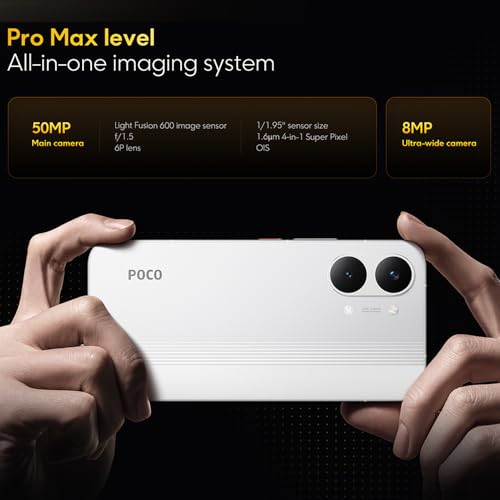 POCO X8 Pro Max, Smartphone 12 + 512 GB, hochwertiger Prozessor Dimensity 9500s, Ultra-helles AMOLED-Display, 50 MP Light Fusion 600 mit OIS, Schwarz, Ladegerät inklusive – Bild 7