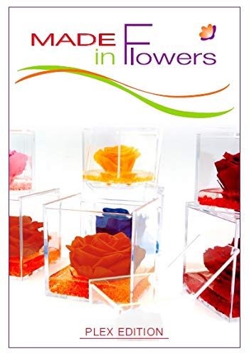 Fuchsia, stabilisiert, unendliche Reinheit, aus Plexiglas, Maße 8 x 8 x 8 cm, Geschenk