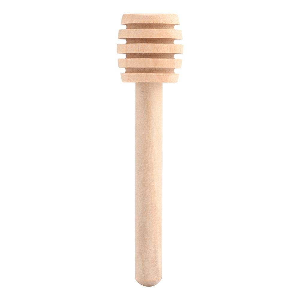 1 Pcs Mini Home Wooden Honey Spoon Stick Jam Honey Dipper Jar Dispensing Collecting Stirring Rod Stick