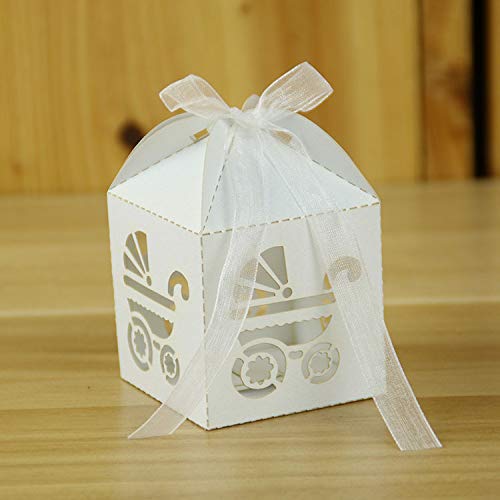 Lance Home® 50pz Bomboniere Carta, Cava Fuori Carrozzina Bambino Candy