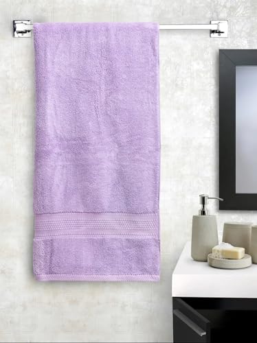 Image of Bombay Dyeing Super Ultrx Zero Twist Plain Dyed 650 GSM Cotton Bath Towel - Size 75cms x 150cms - Ultrx (Orchid)