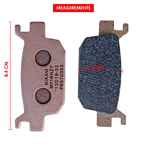 Image of NIKAVI STDP02 Sintered Brake Disc Pad Compatible for Benelli 300 (Rear)