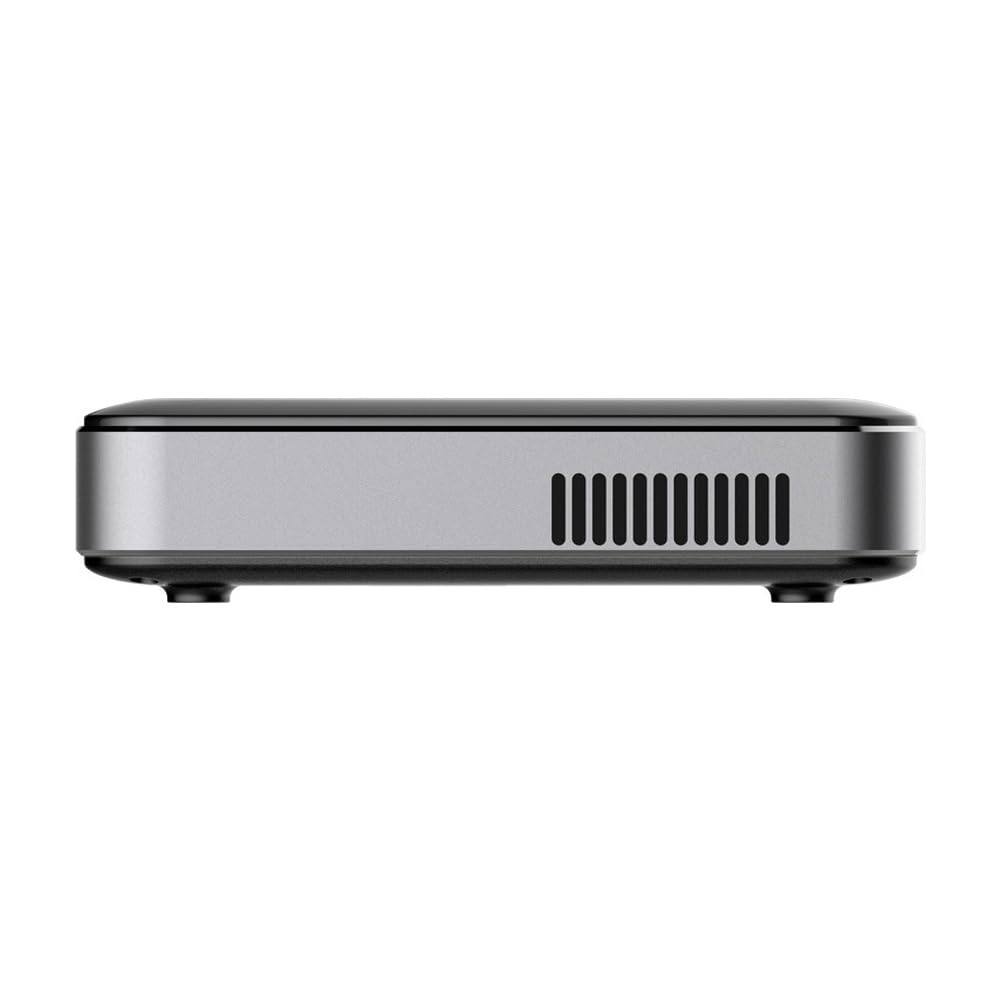 Proyector de Bolsillo DLP con Batería Integrada, Función Mirror Stream Desde Teléfono iOS o para Android, Proyector Inalámbrico Portátil para Exteriores, Enchufe Europeo