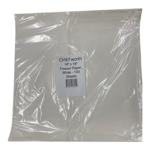 18" x 18" Freezer Paper, White - 100 Sheets Cover