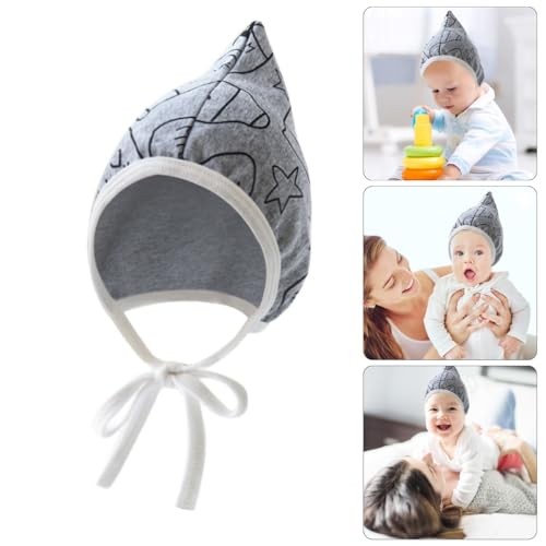 Soft & Breathable Baby Bonnet Hat with Earflap Designing,Newborns Fetal Caps Comfortable Infants Headwear for 0-12 Month2