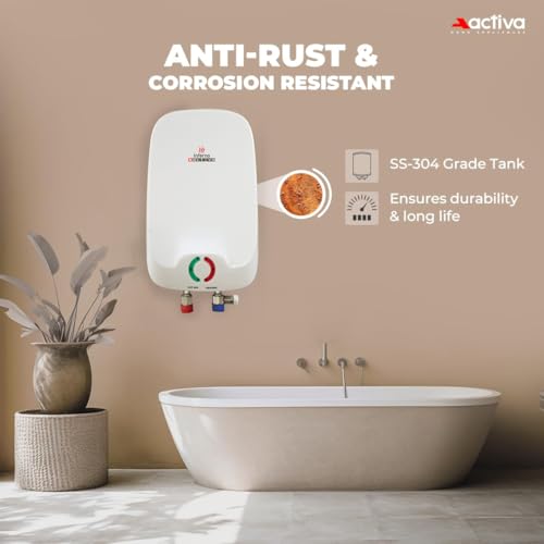 Image of ACTIVA Inferno 3L Instant Water Heater for Home | Automatic Electric Water Geyser | BEE 5-Star Rated | ISI Marked | Energy Efficient | 5 Safety Protections | 5-Year Warranty