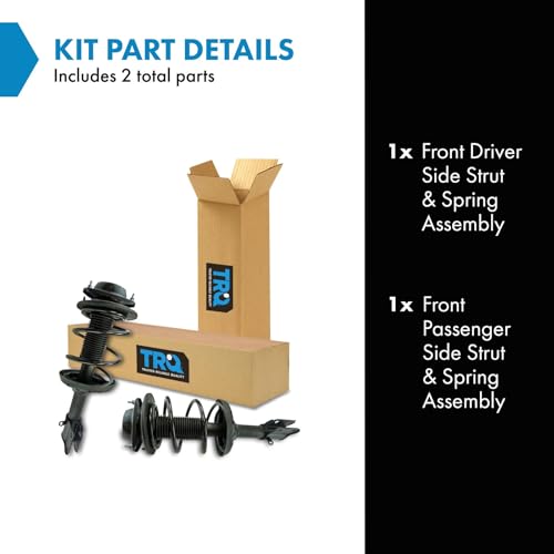 Image of TRQ Front Driver and Passenger Side Strut and Spring Assembly Set Loaded