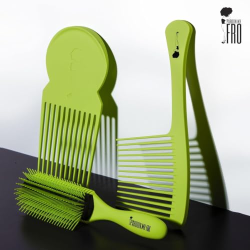 Peine Afro para Cabello Rizado con Mango Ergonómico miniatura 7