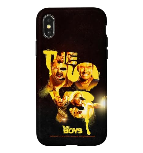 Coque iPhone X XS au quotidien look The Boys Golden Cast