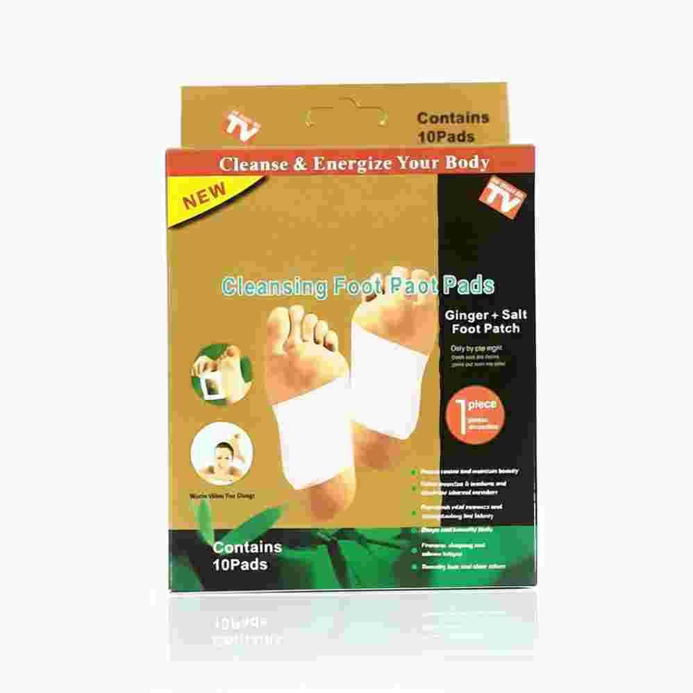 Foot Patches with Ginger, Bamboo Vinegar, Natural Cleansing, Pain Relief, Heel Protector, 10 Count-image-13