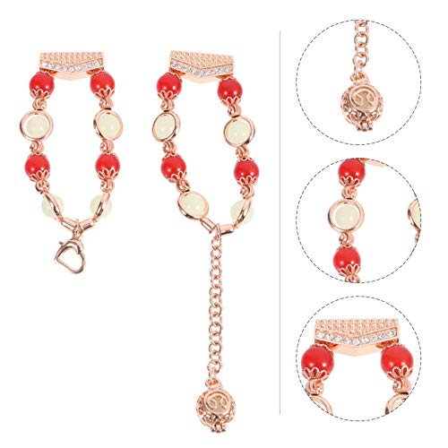 ULTECHNOVO Aço Inoxidável Do Vintage Ágata Bead Wrist Band Compatível para