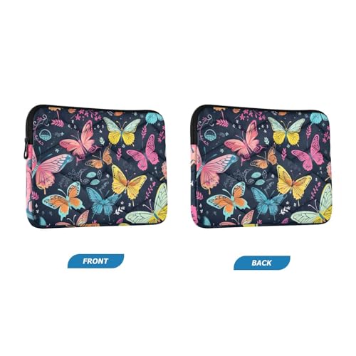 Funda para portátil 13-14 pulgadas con mariposas coloridas miniatura 2