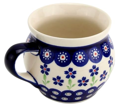 Taza de Cerámica Polaca 16 oz con Diseño Floral miniatura 3