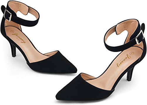 Vepose Women's Low Heels Dress Pumps 3 Inch Kitten Pointed Business Casual Bridal Wedding Shoes - Image 4