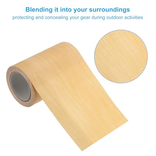 Image of PATIKIL Wood Grain Repair Tape 3 inch x15ft,2 Pcs Self Adhesive Realistic Textured Repair Tape Patch for Floor Door Table Cabinets Desk,Yellow Maple