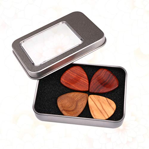 FARUTA Lot de 4 médiators et boîte de rangement en bois pour guitare électrique acoustique, ukulélé - Les Beatles, Paul McCartney, John Lennon, RIngo Starr, George Harrison FARUTA Lot de 4 médiators et boîte de rangement en bois pour guitare électrique acoustique, ukulélé – Image 8