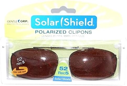 Solar shield Clip on sunglasses size 52 rec 5 Full frame Brown - Image 2