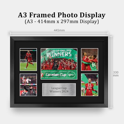 HWC Trading FR A3 Liverpool Caraboa Cup Champions 2024 Printed Memorabilia Signed Autograph Photograph Display for Football Fans and Supporters - Image 2