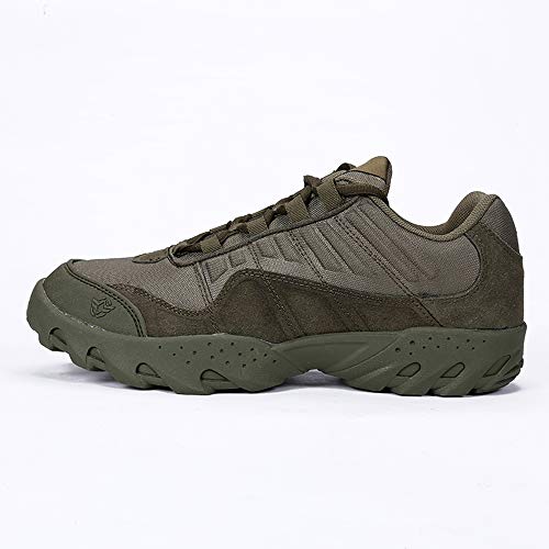 Mannen Lederen Outdoor Wandelschoenen Anti-Slip Laagbouw Trekking Wandelschoenen Militaire Combat Tactische Schoenen - Image 3