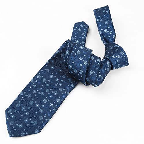 Image of Alizeal Mens 3.15inches Exquisite Floral Tie with Small Flower Printed Pocket Square