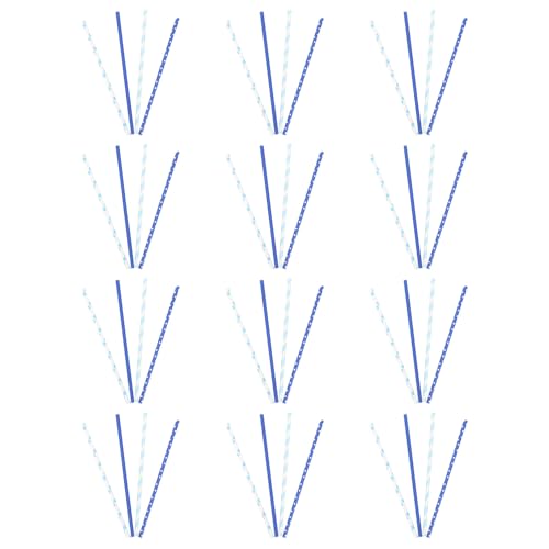 200 pitillos desechables azules para fiestas miniatura 1