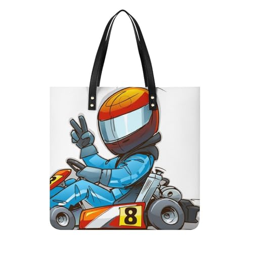 Casque Karting Femmes Sac À Main Grand Shopper et Sac À Bandoulière