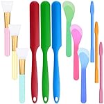 BEATURE-12-Pieces-Silicone-Stir-Sticks-Kit-Silicone-Applicator-Brushes-Silicone-Stirring-Bars-Stirring-Spoons-Silicone-Spatulas-for-Paint-DIY-Crafts-Mask-Mixing-Resin-and-Epoxy-Mixing